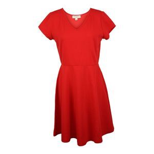 Thread & States Cherry Red Fit & Flare Dress sz L